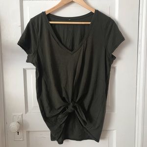 LuLuLemon Tie Front Tshirt